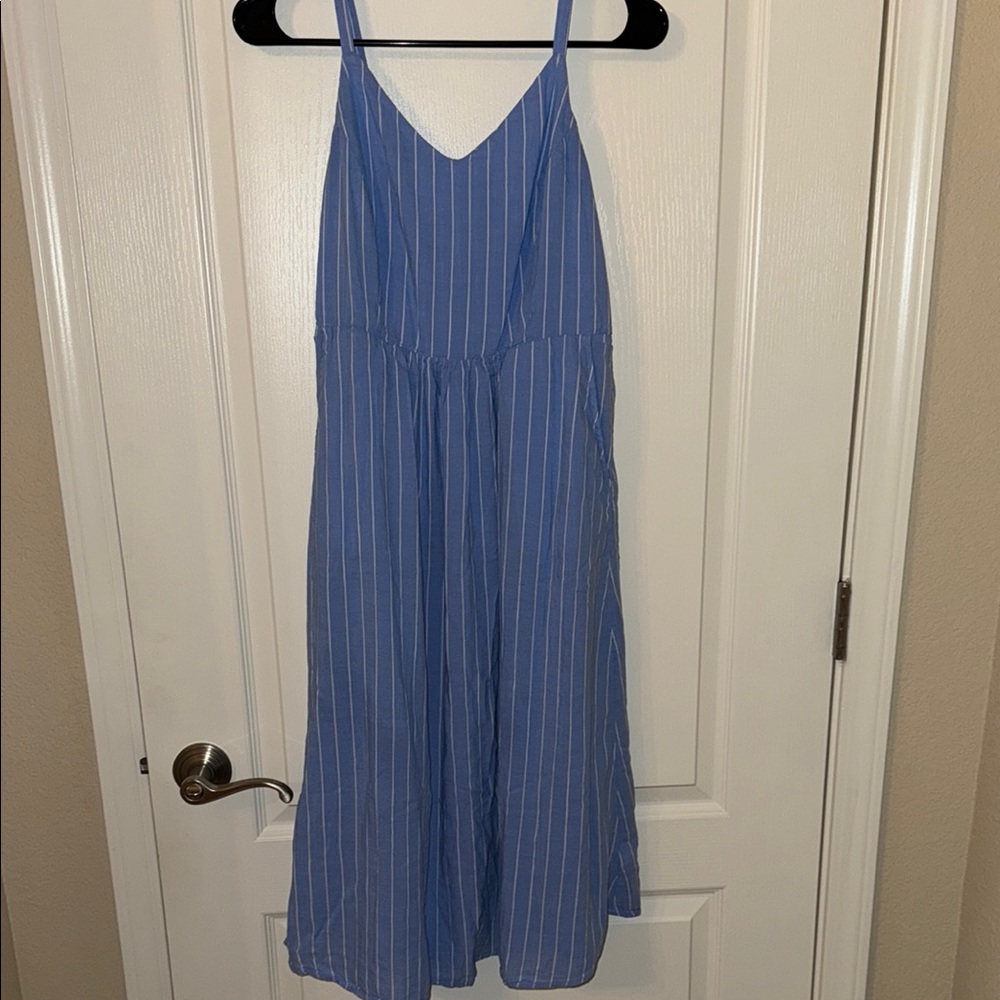 Blue Striped Dress